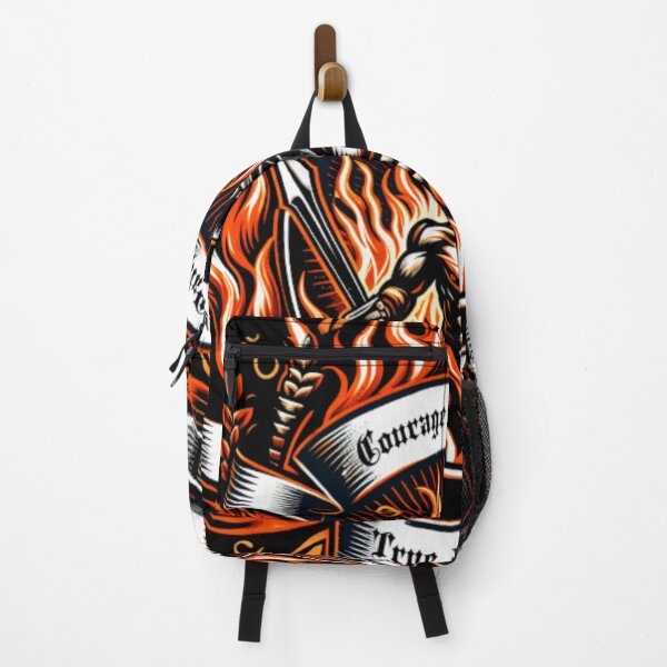 Item preview, Courage is My Path - Spartan Warrior Fire Illustration designed and sold by GenZFashion000.