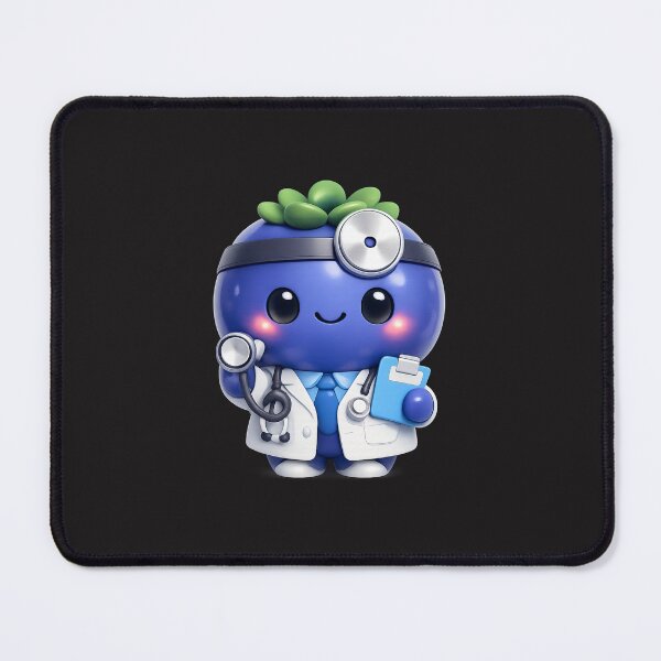 Item preview, Cute Blueberry Doctor | Kawaii Fruit Medical Character Art designed and sold by Moons Studio.