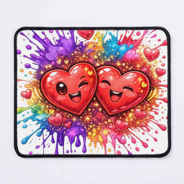 Item preview, Joyful Beating Hearts Illustration | Love & Happiness Artwork designed and sold by thesmilngnature.
