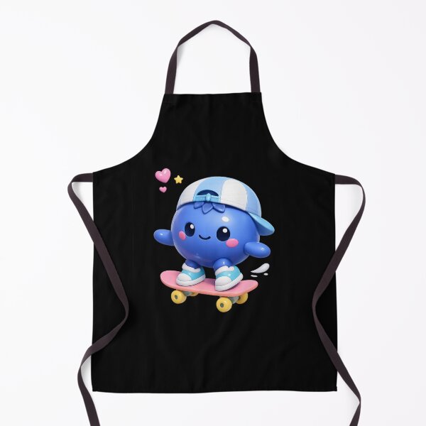 Item preview, Cute Blueberry Skateboarder | Kawaii Fruit Character Art designed and sold by Moons Studio.