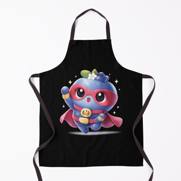 Item preview, Cute Blueberry Superhero | Kawaii Fruit Art designed and sold by Moons Studio.