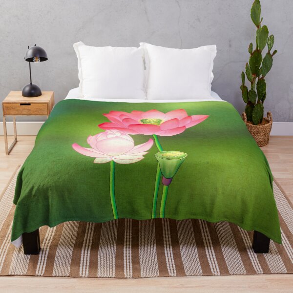 Item preview, Noon Bloom: Radiant Pink Lotus in Daylight designed and sold by QamarART Paintings.