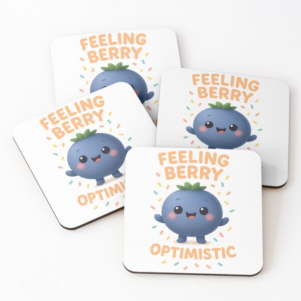 Item preview, Cute Cheeky Optimistic Blueberry - Feeling Berry Optimistic | New Year Celebration designed and sold by Moons Studio.