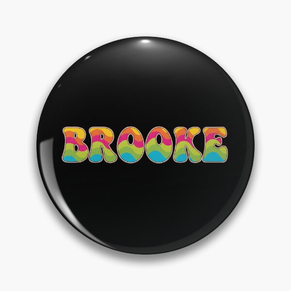 Item preview, ❤️ Brooke Personalized Name Wavy Retro Shirt, Coffee Mug, Sticker Gift designed and sold by HelixPedia.