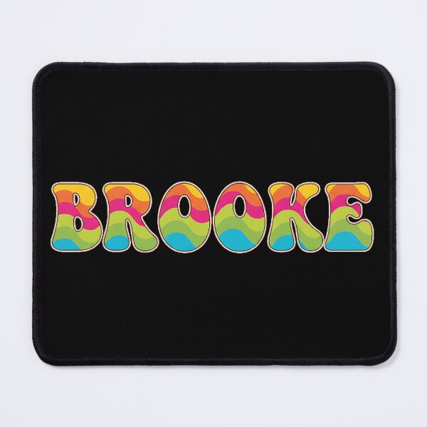 Item preview, ❤️ Brooke Personalized Name Wavy Retro Shirt, Coffee Mug, Sticker Gift designed and sold by HelixPedia.