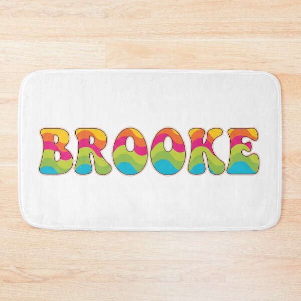 Item preview, ❤️ Brooke Personalized Name Wavy Retro Shirt, Coffee Mug, Sticker Gift designed and sold by HelixPedia.