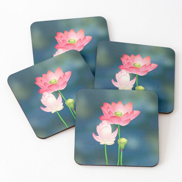 Item preview, Moonlight Serenity: Pink Lotus at Night  designed and sold by QamarART Paintings.