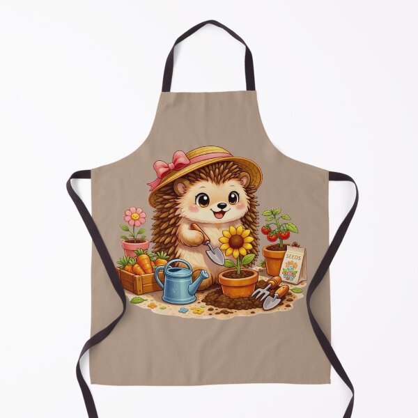 Item preview, Hedgehog Gardening designed and sold by Myra365Art.