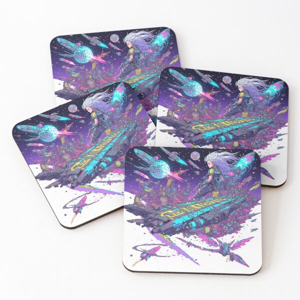 Item preview, Primary: Neon Overdrive: The Lost Synthwave Space Opera  Alternative: Cyber-Psychedelic Chaos: A Retro-Futurist Dreamscape designed and sold by Design Repo.