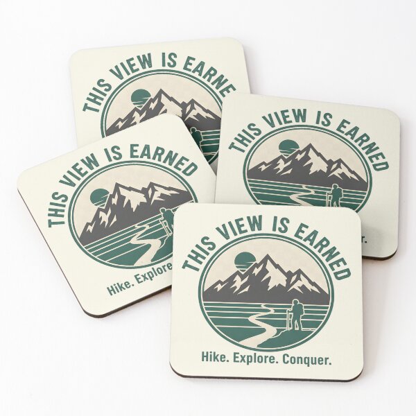 Item preview, This View Is Earned Hiking designed and sold by Ink Magic.