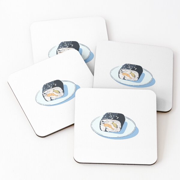 Item preview, Gimbap Korean Seaweed Rice Roll Illustration designed and sold by morimist.