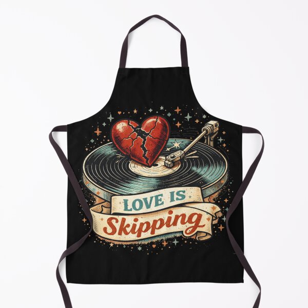 Item preview, Love Is Skipping Broken Heart Vinyl Design designed and sold by Iuqiune.