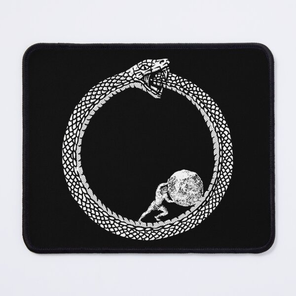 Item preview, Sisyphus In An Ouroboros Snake - Unisex Philosophy For Existentialists designed and sold by GoatCWB.