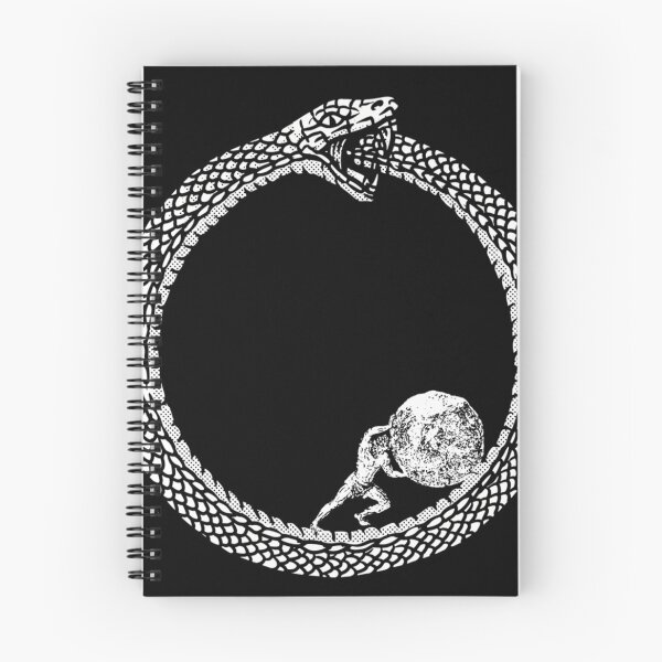 Item preview, Sisyphus In An Ouroboros Snake - Unisex Philosophy  For Existentialists designed and sold by GoatCWB.