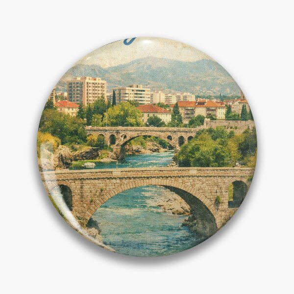 Item preview, Greetings from Podgorica – Retro Montenegro Postcard designed and sold by Klysztof.