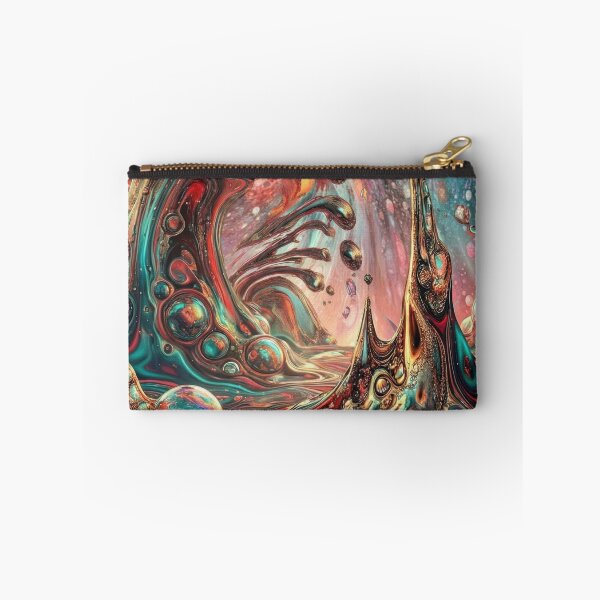 Item preview, Cosmic Meltdown – Surreal Red & Teal Fluidity designed and sold by B-Russ-Stuff.