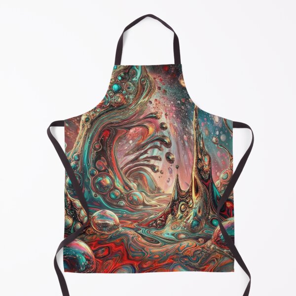 Item preview, Cosmic Meltdown – Surreal Red & Teal Fluidity designed and sold by B-Russ-Stuff.
