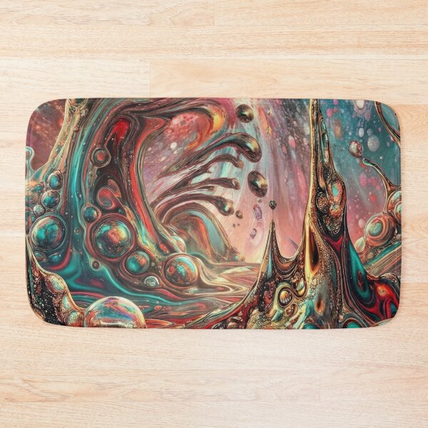 Item preview, Cosmic Meltdown – Surreal Red & Teal Fluidity designed and sold by B-Russ-Stuff.