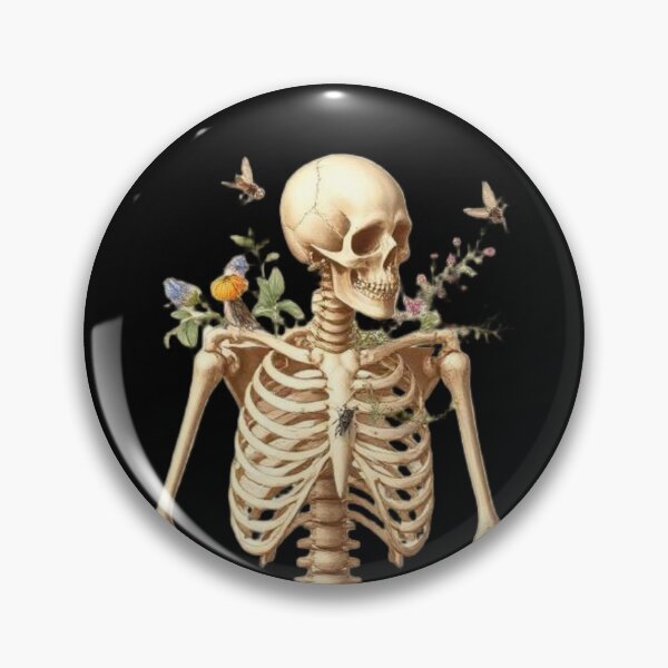 Item preview, Floral Skeleton Botanical Art designed and sold by ogduckboy.