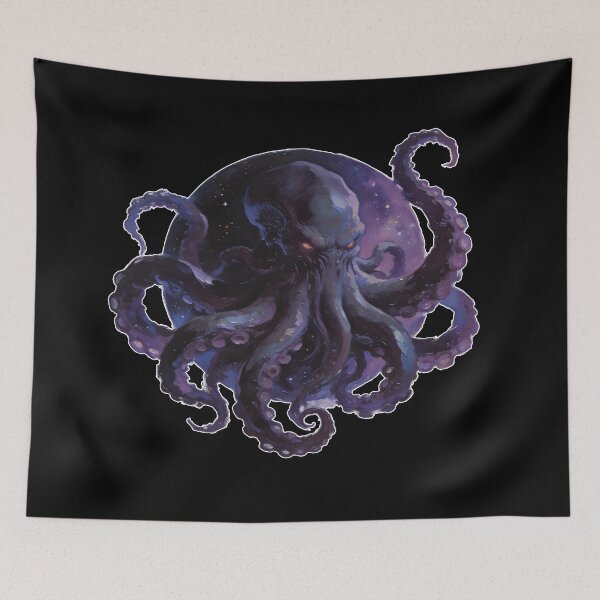Item preview, Eldritch Void Octopus – Cosmic Horror Space Creature Art designed and sold by cr6zym1nd.