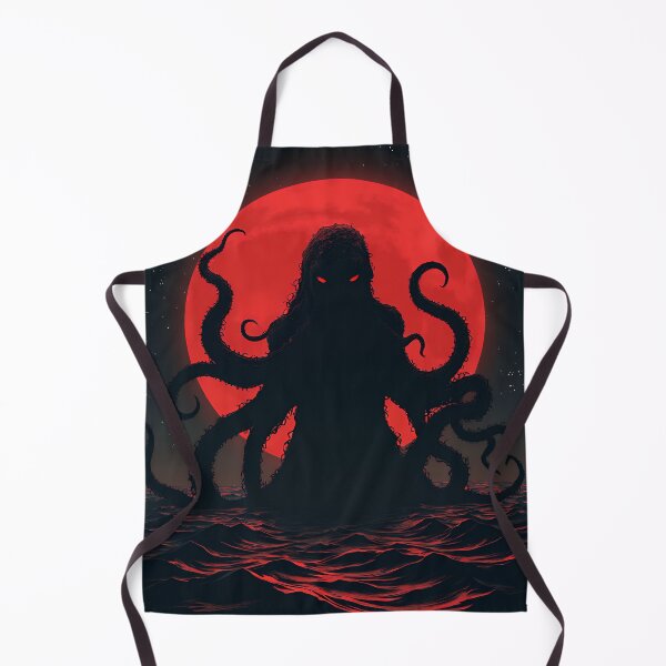 Item preview, Eldritch Sea Entity Rising Under a Blood Moon – Dark Cosmic Horror Art designed and sold by cr6zym1nd.