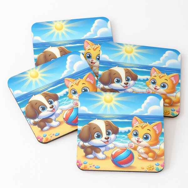 Item preview, Cute Beach Volleyball Pets designed and sold by CuteThingsWorld.