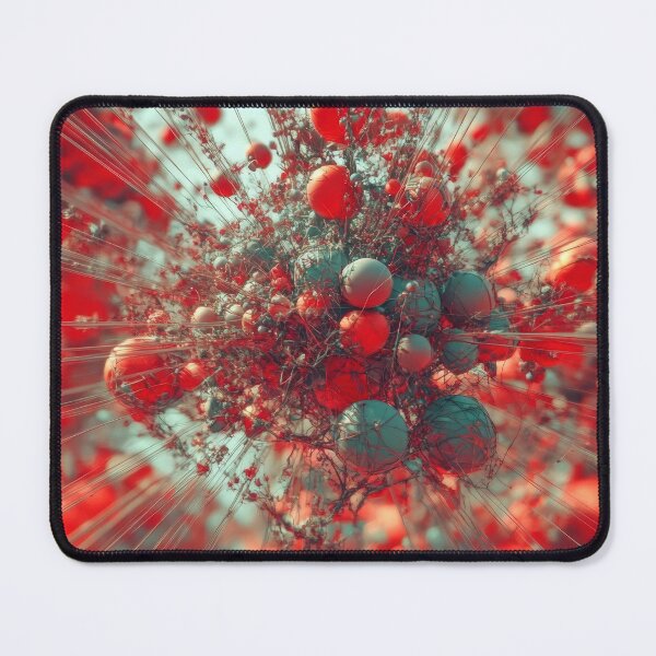 Item preview, Red Matter Explosion – Chaos & Particles Abstract designed and sold by B-Russ-Stuff.