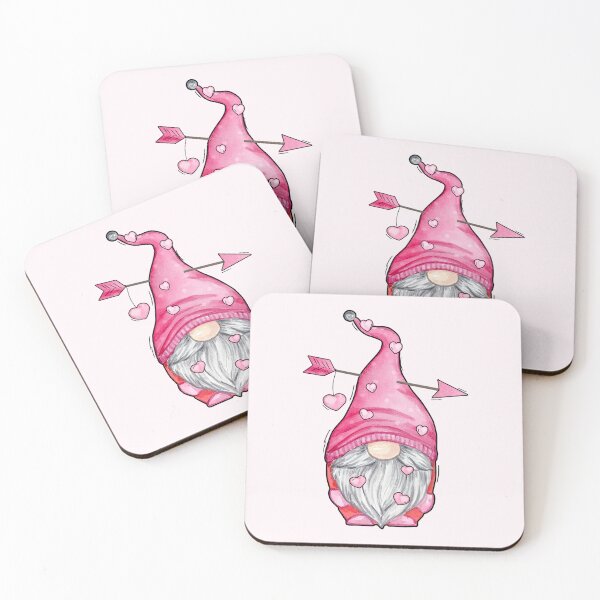 Item preview, Watercolor Valentines Gnome designed and sold by SvetlanaArt.