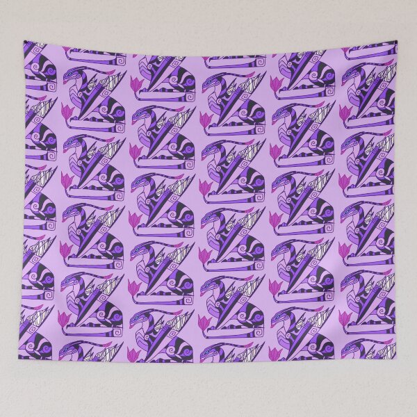 Item preview, Ikran Forest Banshee Stylized Avatar Inspired Purple Dragon  designed and sold by MysticLaceArt.