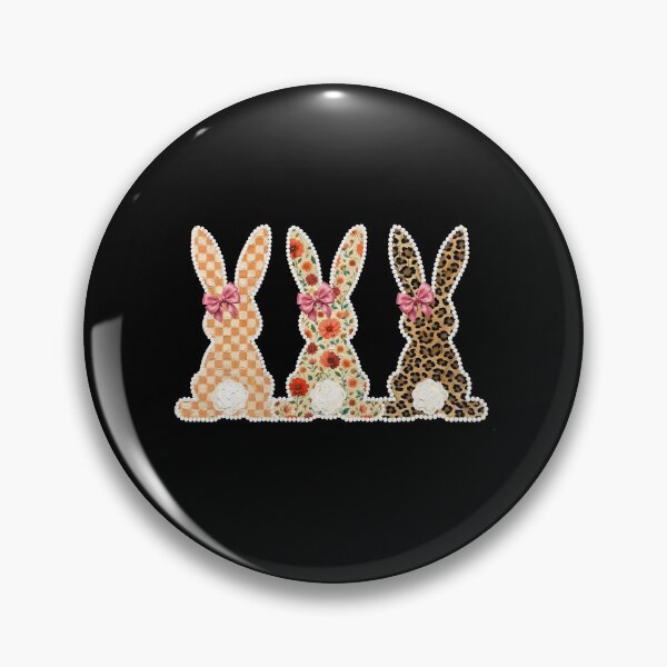 Item preview, Coquette Easter Bunnies Leopard Bow designed and sold by Deaklaszlo.