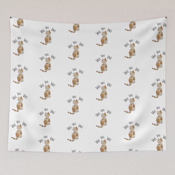 Item preview, Wi Wi Wi Cute Cat Illustration designed and sold by Meenova Art.