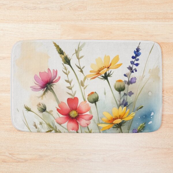 Item preview, Wild Flowers Watercolor Floral Wall Art for Home Decor designed and sold by sana designer.