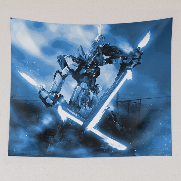 Item preview, blue frame aile strike gundam seed kira yamato digital illustration designed and sold by sabartgunpla.