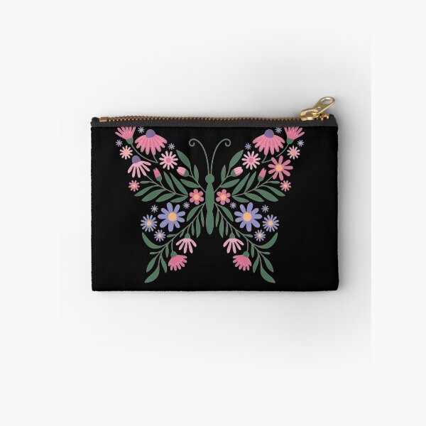 Item preview, Butterfly Made of Pink and Purple Flowers Sticker designed and sold by ZyVoAli.