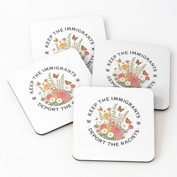 Item preview, Keep the Immigrants Deport the Racists : Wildflower Protest designed and sold by Deaklaszlo.