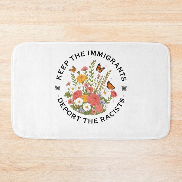 Item preview, Keep the Immigrants Deport the Racists : Wildflower Protest designed and sold by Deaklaszlo.