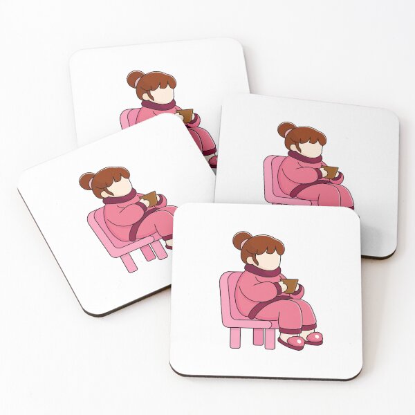 Item preview, Lifestyle faceless girl coffee illustration designed and sold by GriferrStore.