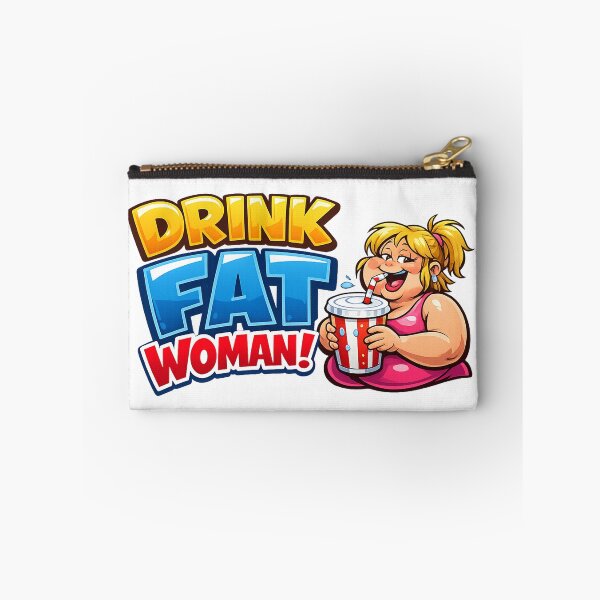 Item preview, I'm Proud to be FAT: Chubby Girl Enjoying a Drink designed and sold by Arte Cartoon From TagTeam Group.