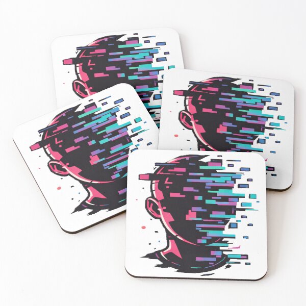 Item preview, Digital Identity Glitch – Cyberpunk Portrait Art designed and sold by myforestfog.