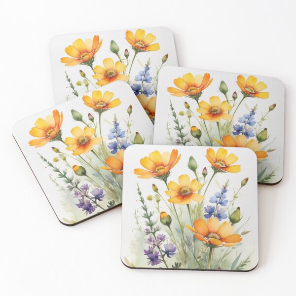 Item preview, Wild Flowers Watercolor – Elegant Floral Wall Art designed and sold by sana designer.