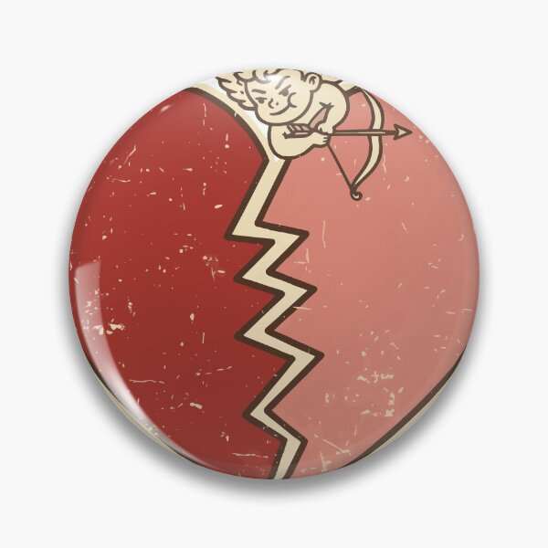 Item preview, Old School Heartbreaker Retro Cupid Broken Heart designed and sold by Snout & Shout..