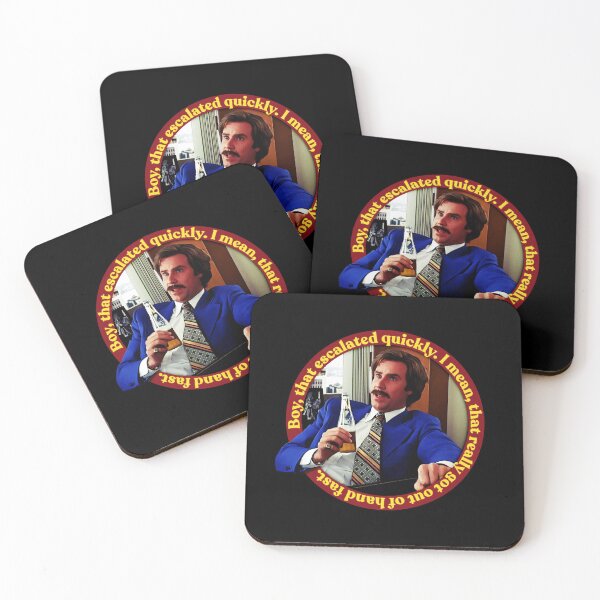 Item preview, Anchorman - Boy, That Escalated Quickly..  designed and sold by Joleneavage.