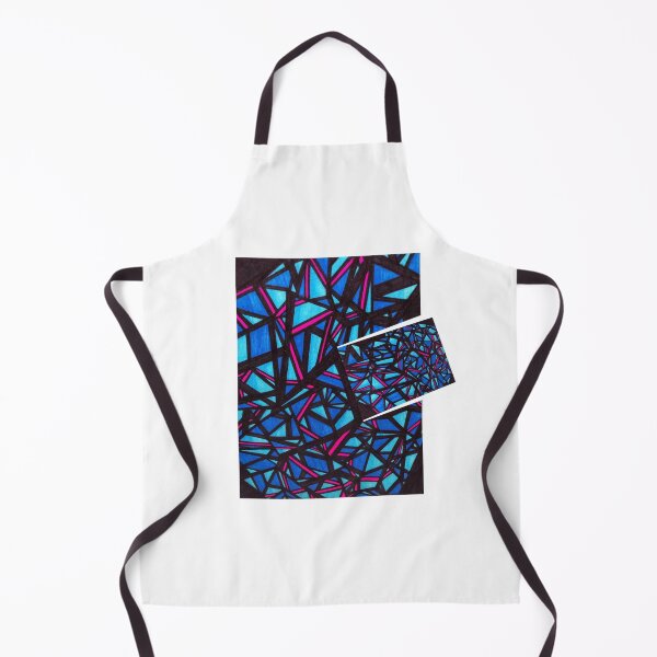 Item preview, Geometric Highways – Bold Abstract Pink & Blue Line Art designed and sold by MayhemAbstracts.
