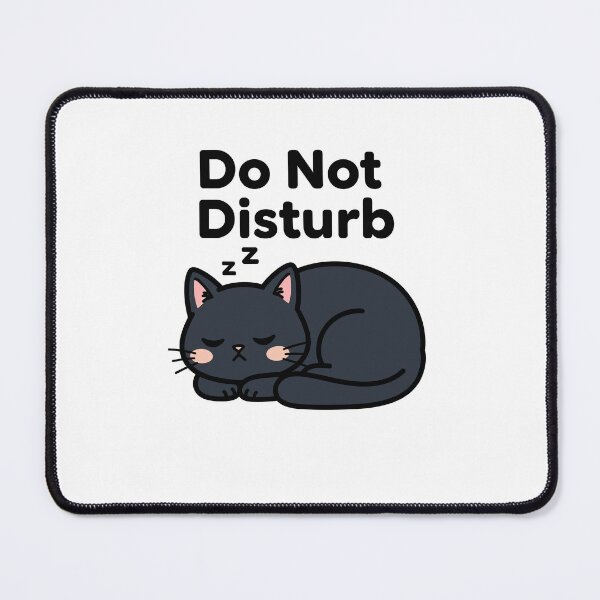 Item preview, Black Cat – “Do Not Disturb” designed and sold by kittymerchph.