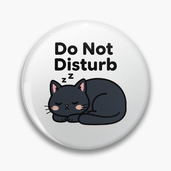 Item preview, Black Cat – “Do Not Disturb” designed and sold by kittymerchph.