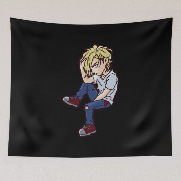 Item preview, Banana Fish Chibi Boy Sitting Cute Pose designed and sold by Ciraillard.