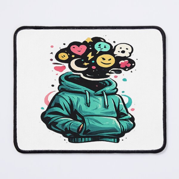 Item preview, Mind Full of Emotions – Abstract Hoodie Character designed and sold by myforestfog.