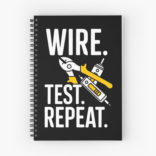 Item preview, Bold Text Wire Test Repeat With Tools designed and sold by SplashTastic.