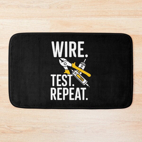 Item preview, Bold Text Wire Test Repeat With Tools designed and sold by SplashTastic.