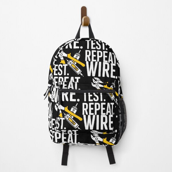 Item preview, Bold Text Wire Test Repeat With Tools designed and sold by SplashTastic.